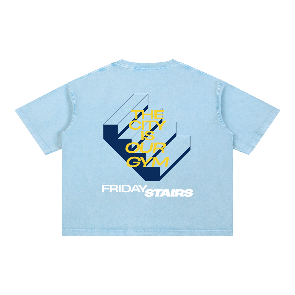 THE CITY IS OUR GYM TEE - SUNSHINE